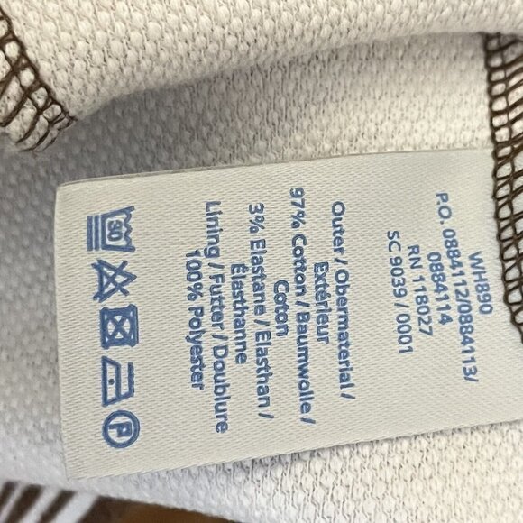 Boden Ellie Ponte Brown White Print Sleeveless Dress Pockets Sz 8 - Picture 6 of 6